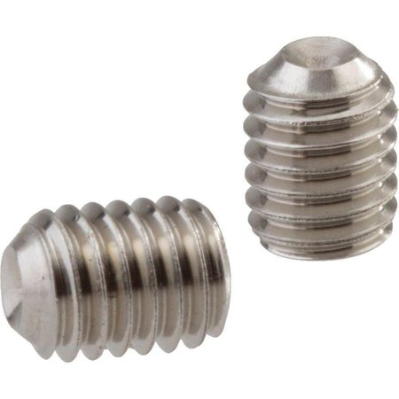 NEWPORT FASTENERS Socket Set Screw, Cup Point, DIN 916, M6-1.0 x 25mm, Stainless Steel A2-70, Hex Socket , 100PK 958756-100